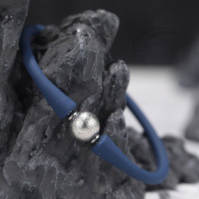 Silicone Elastic Rope Meteorite Bead Bracelet 10mm Unisex Fashionable