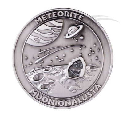 Space Traveling Meteorite Muonionalusta Metal Coin Collectible  40mm God Copper