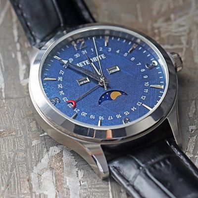 Business Style Meteorite Watches 35mm Stainless Steel Miyota Quartz Movement  Watches