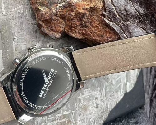 Sport Style Mens Meteorite Watch 30mm Meteorite Dial Gun Plated Sapphire Crystal