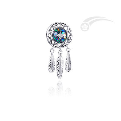 Meteorite Chips Galaxy Jewelry Silver Charm Collection Dreamcatcher Pendant