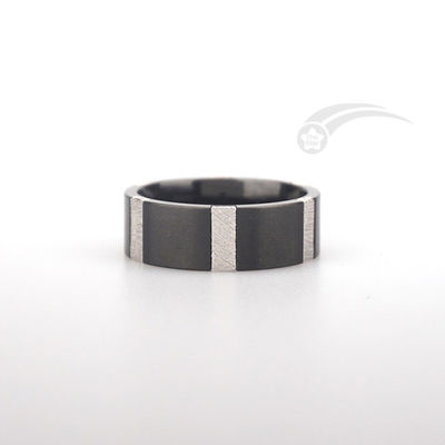8mm Width Meteorite Band Ring Eternity Muonionalusta Meteorite Ring