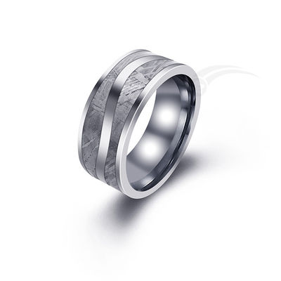 Remarkable  Meteorite Jewelry Rings With Distinctive Cosmic Patterns