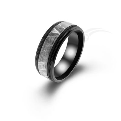 Custom Sizing  Black Tungsten Wedding Bands Simple And Classical