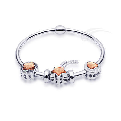 Unique Pandora Silver Beaded Bracelet Sterling Silver Pandora Style Bracelet Durable