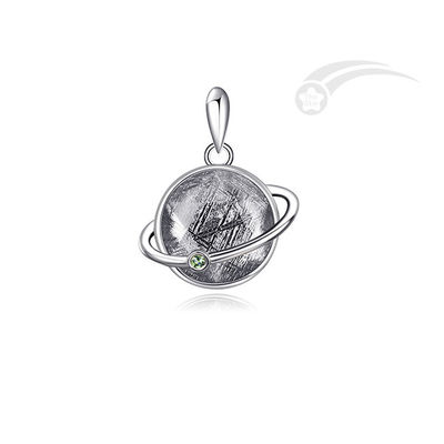 Planet Meteorite 925 Sterling Silver Pendant Embracing The Beauty Of Meteorites