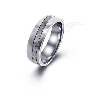 Various Sizes Matching Meteorite Wedding Bands Eye Catching Design