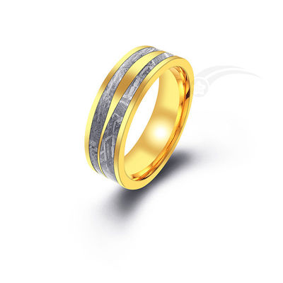 Exquisite Grey Custom Meteorite Ring With Unique Patterns Limited Availability