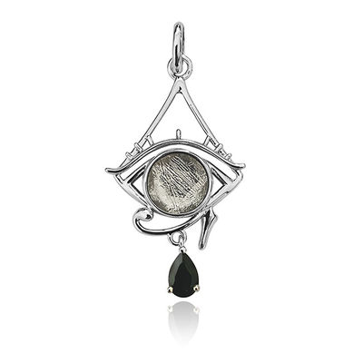Unique Meteorite 925 Sterling Silver Pendant With Unparalleled WidmanstäTten Pattern
