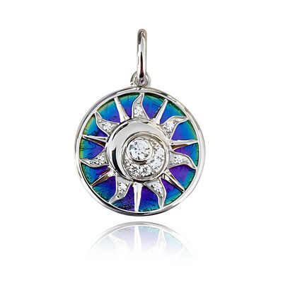 Apollo Meteorite 925 Sterling Silver Custom Pendants With Rainbow Color