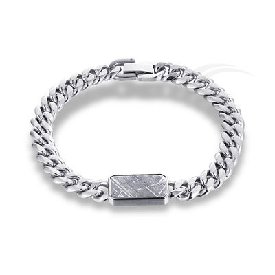 Unique Galactic Meteorite Stainless Steel Bracelet  Impact Resistance  11*18 Mm