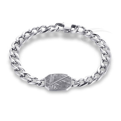 Contemporary Meteorite Stainless Steel Jewelry Daily Wear Men'S Meteorite Bracelet